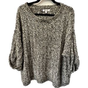 Jennifer Lopez Shimmer Woven Sweater